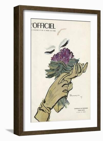 L'Officiel - Chapeaux de Printemps, Tissus d'Été-Mourgue-Framed Art Print