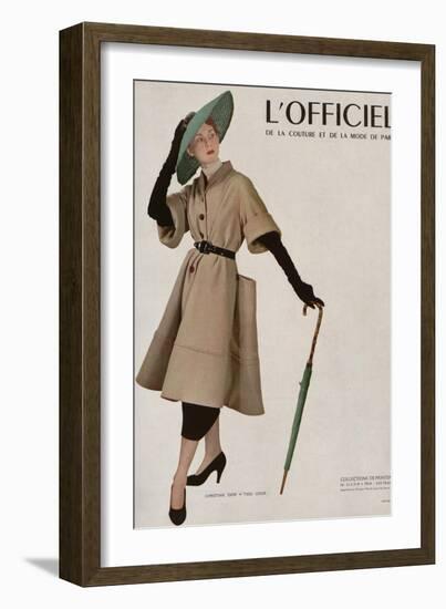L'Officiel - Christian Dior, Tissu Lesur-Philippe Pottier-Framed Art Print