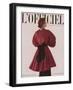 L'Officiel, Christmas 1948 - Robe du Soir de Grès en Taffetas-Philippe Pottier-Framed Art Print