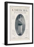 L'Officiel, December 15 1921 - Mlle Soria, Robe de Marshal&Armand-Delphi-Framed Art Print