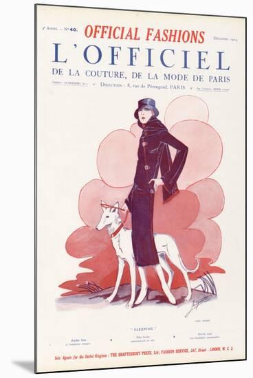 L'Officiel, December 1924 - Sleeping-Paul Poiret-Mounted Art Print