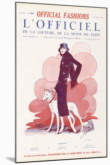 L'Officiel, December 1924 - Sleeping-Paul Poiret-Mounted Art Print