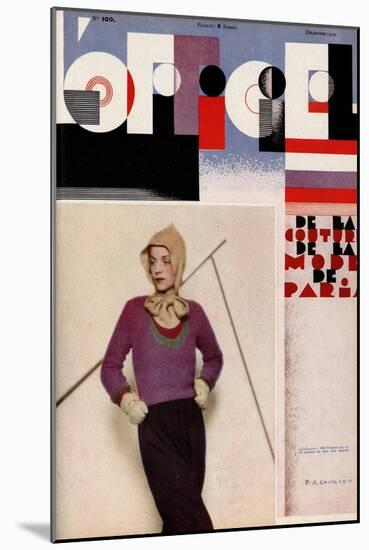 L'Officiel, December 1929 - Costume de Ski-A.P. Covollot-Mounted Art Print