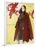 L'Officiel, December 1939-January 1940 - Worth-Lbenigni-Framed Art Print