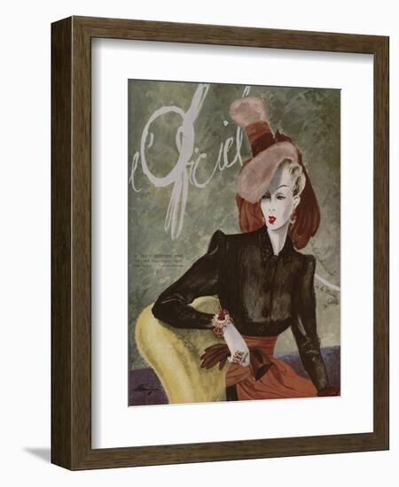 L'Officiel, December 1943-Lbenigni-Framed Art Print