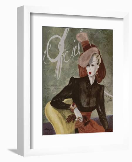 L'Officiel, December 1943-Lbenigni-Framed Art Print