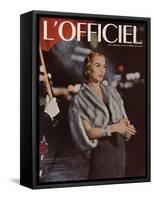 L'Officiel, December 1955-Arsac-Framed Stretched Canvas