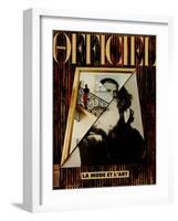 L'Officiel, December 1990-January 1991 - Retratto Di Gianni Versace 1989-Miguel Chevalier, Peter Klasen, et al-Framed Art Print