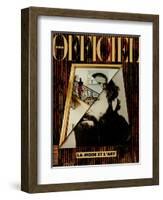 L'Officiel, December 1990-January 1991 - Retratto Di Gianni Versace 1989-Miguel Chevalier, Peter Klasen, et al-Framed Art Print