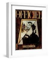 L'Officiel, December 1990-January 1991 - Retratto Di Gianni Versace 1989-Miguel Chevalier, Peter Klasen, et al-Framed Art Print