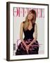 L'Officiel, December 1993 - Claudia Schiffer-Francesco Scavullo-Framed Art Print