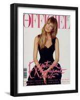 L'Officiel, December 1993 - Claudia Schiffer-Francesco Scavullo-Framed Art Print