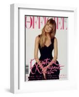 L'Officiel, December 1993 - Claudia Schiffer-Francesco Scavullo-Framed Art Print