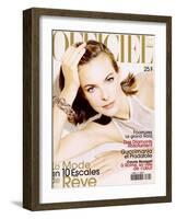 L'Officiel, December 1997 - Carole Bouquet-André Rau-Framed Art Print