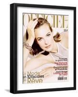 L'Officiel, December 1997 - Carole Bouquet-André Rau-Framed Art Print