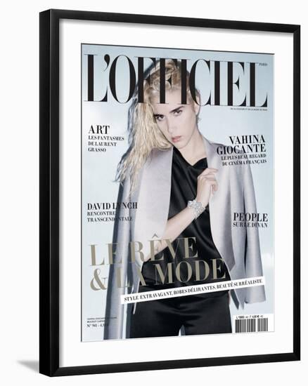 L'Officiel, December 2009 - Vahina-Andrea Spotorno-Framed Art Print