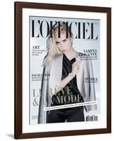 L'Officiel, December 2009 - Vahina-Andrea Spotorno-Framed Art Print