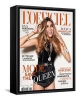 L'Officiel, December 2010 - Bianca-Martin Lindell-Framed Stretched Canvas