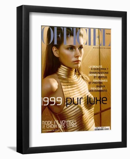 L'Officiel, December-January 1999 - Jayne Windsor-Ricardo Tinelli-Framed Art Print