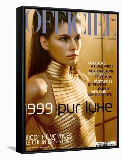 L'Officiel, December-January 1999 - Jayne Windsor-Ricardo Tinelli-Framed Stretched Canvas