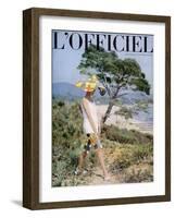 L'Officiel - Ensemble de Plage de Pierre Cardin-Philippe Pottier-Framed Art Print