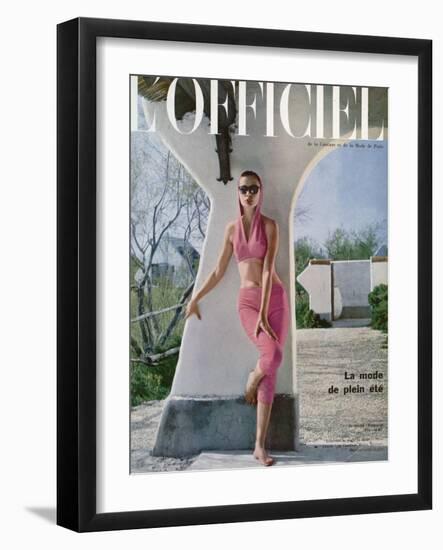 L'Officiel - Ensemble du Plage de Jacques Heim-Arsac-Framed Art Print