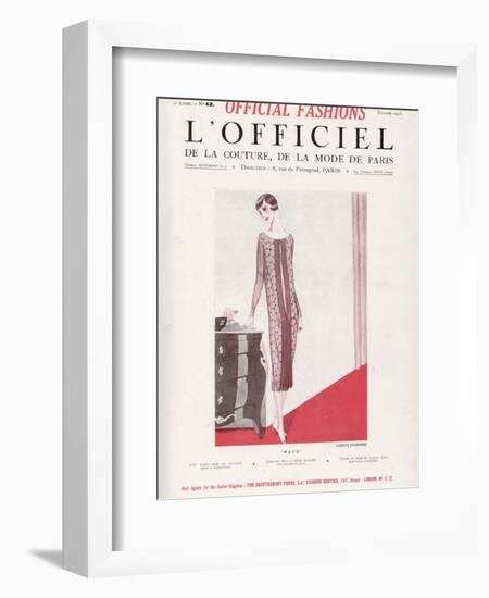 L'Officiel, February 1925 - Maud-Juliette Courtisien-Framed Art Print