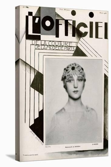 L'Officiel, February 1928 - Mme Agnès-Madame D'Ora & Jean Dunand-Stretched Canvas