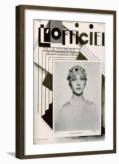 L'Officiel, February 1928 - Mme Agnès-Madame D'Ora & Jean Dunand-Framed Art Print