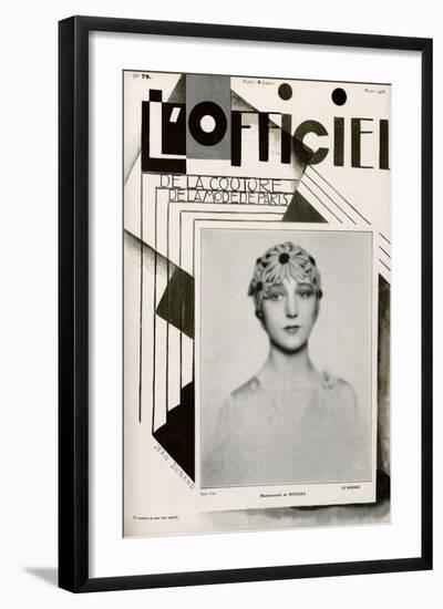 L'Officiel, February 1928 - Mme Agnès-Madame D'Ora & Jean Dunand-Framed Art Print