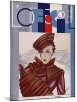 L'Officiel, February 1934 - Blanche et Simone-Lbengini & A.P. Covillot-Mounted Art Print