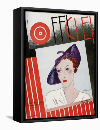 L'Officiel, February 1935 - Marie Alphonsine-S. Chompré & A.P. Covillot-Framed Stretched Canvas