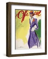 L'Officiel, February 1937 - Paille Tresse Perlinade A. MICHEL et Ci-Lbenigni-Framed Art Print