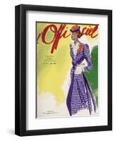 L'Officiel, February 1937 - Paille Tresse Perlinade A. MICHEL et Ci-Lbenigni-Framed Art Print