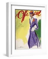 L'Officiel, February 1937 - Paille Tresse Perlinade A. MICHEL et Ci-Lbenigni-Framed Art Print