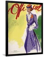 L'Officiel, February 1937 - Paille Tresse Perlinade A. MICHEL et Ci-Lbenigni-Framed Art Print