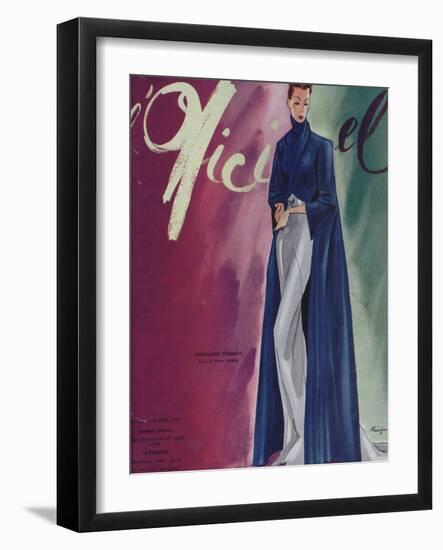 L'Officiel, February 1939 - Madeleine Vionnet-Lbenigni-Framed Art Print