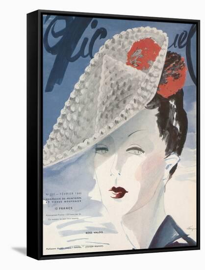 L'Officiel, February 1940 - Rose Valois-Lbenigni-Framed Stretched Canvas