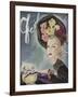 L'Officiel, February 1943 - Chapeau de Paulette, Bijou de Van Cleef et Arpels-Lbenigni-Framed Art Print