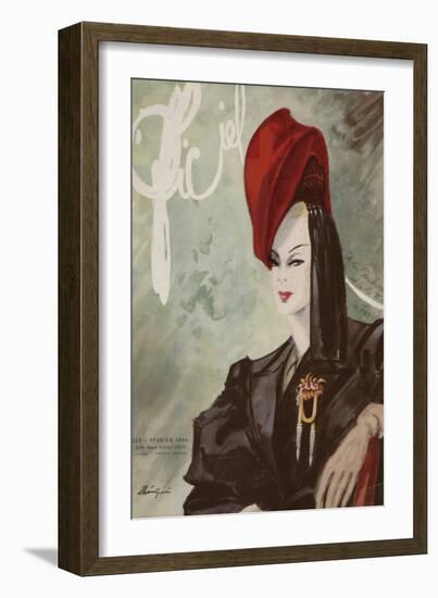 L'Officiel, February 1944-Lbenigni-Framed Art Print