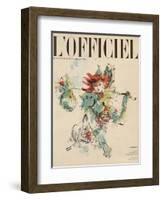 L'Officiel, February 1950 - Printemps-Pierre Pagès-Framed Art Print