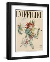 L'Officiel, February 1950 - Printemps-Pierre Pagès-Framed Art Print