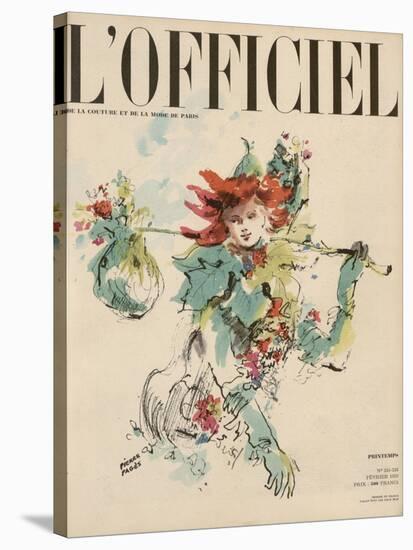 L'Officiel, February 1950 - Printemps-Pierre Pagès-Stretched Canvas