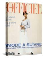 L'Officiel, February 1993 - Chanel: le Tailleur de L'Année Porté Par Tyra-Carlo delia Chiesa-Stretched Canvas