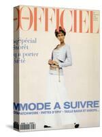 L'Officiel, February 1993 - Chanel: le Tailleur de L'Année Porté Par Tyra-Carlo delia Chiesa-Stretched Canvas