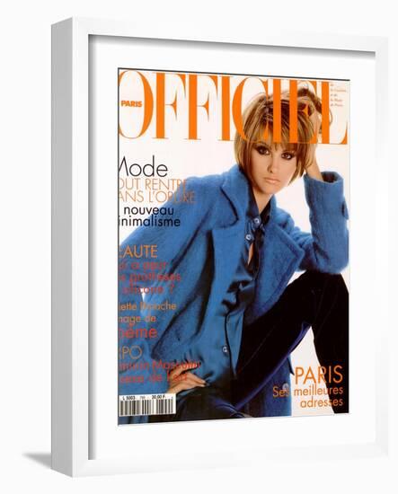 L'Officiel, February 1995 - Shalom-Francesco Scavullo-Framed Art Print