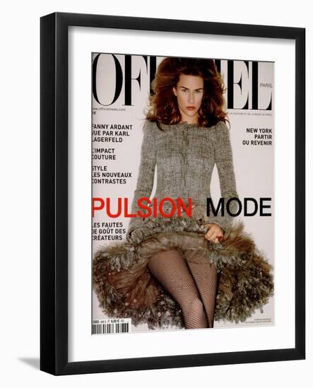 L'Officiel, February 2002 - Kristina Chrastekova-Thiemo Sander-Framed Art Print