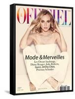 L'Officiel, February 2008 - Diane Kruger-Guy Aroch-Framed Stretched Canvas