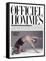 L'Officiel, Hommes August 2008 - Roberto Bolle-Milan Vukmirovic-Framed Stretched Canvas