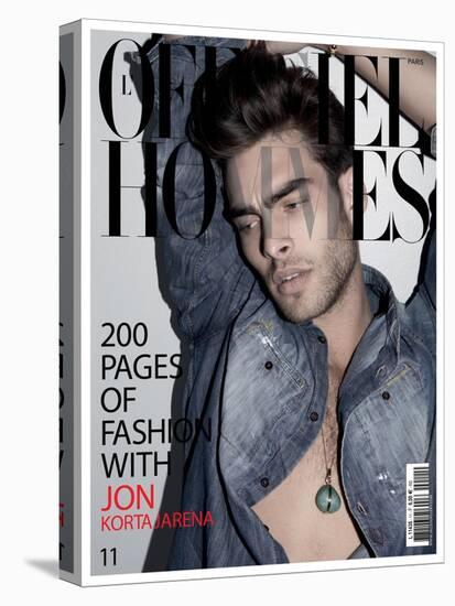 L'Officiel, Hommes January 2008 - Jon Kortajarena-Milan Vukmirovic-Stretched Canvas